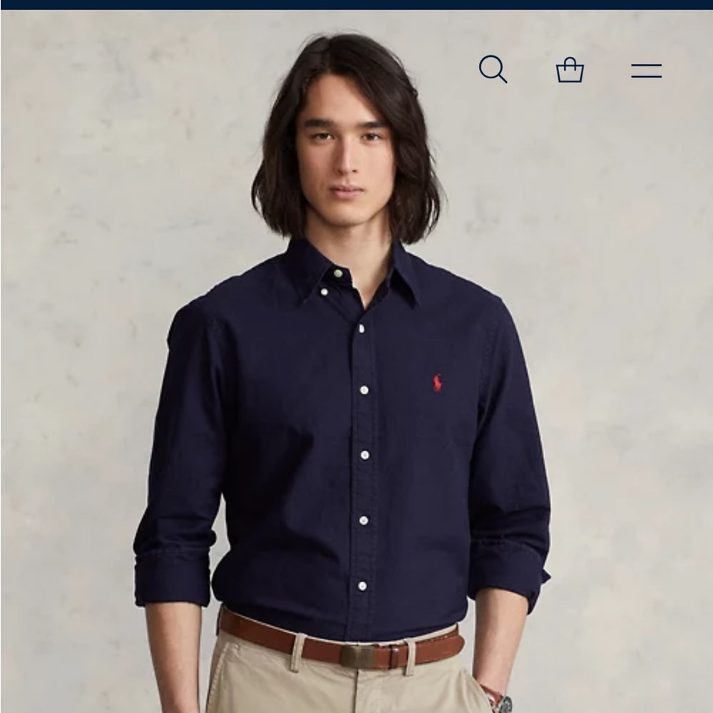 Ralph Lauren Oxford Shirt Classic Fit Blue